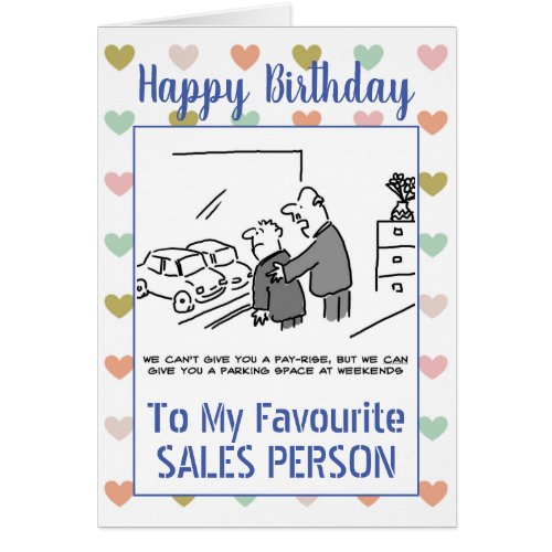 Happy Birthday Sales Person