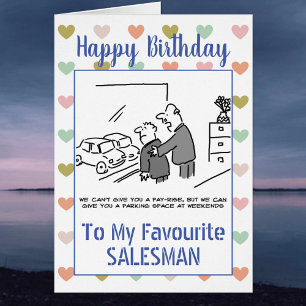 Happy Birthday Salesman Cards