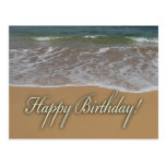 beach Happy Birthday Postcard | Zazzle