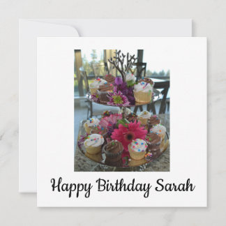 Happy birthday Sarah Announcement