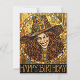 Happy Birthday Sarcastic Witch Note Card