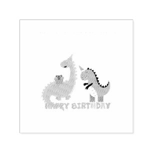 Happy Birthday saurus Self-inking Stamp