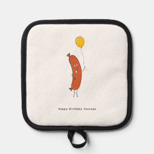 Happy Birthday Sausage Pot Holder