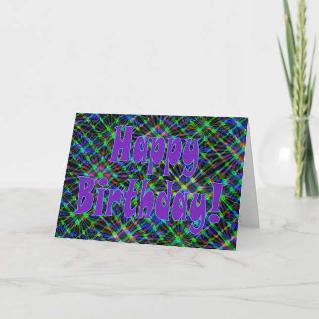 Happy Birthday! Say It With Flair! Card (Front)