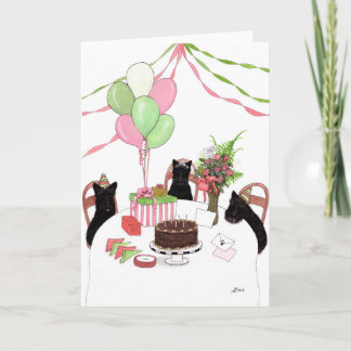 Happy Birthday Scotties Dogs Card by Bihrle