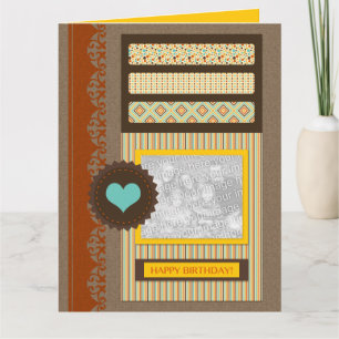 happy birthday (scrapbook) card