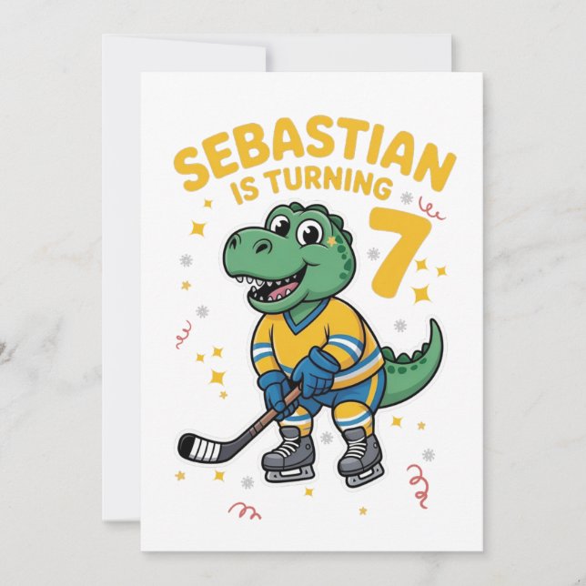 Happy Birthday Sebastian  Invitation (Front)