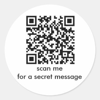 Happy Birthday: Secret Message Bar Code Stickers