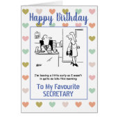 Happy Birthday Secretary Cards (Front)