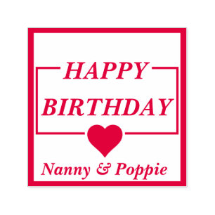 Happy Birthday Self Inking Personalized Stamp