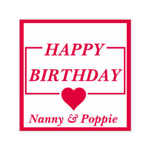 Happy Birthday Self Inking Personalized Stamp