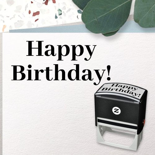 Happy birthday self_inking stamp