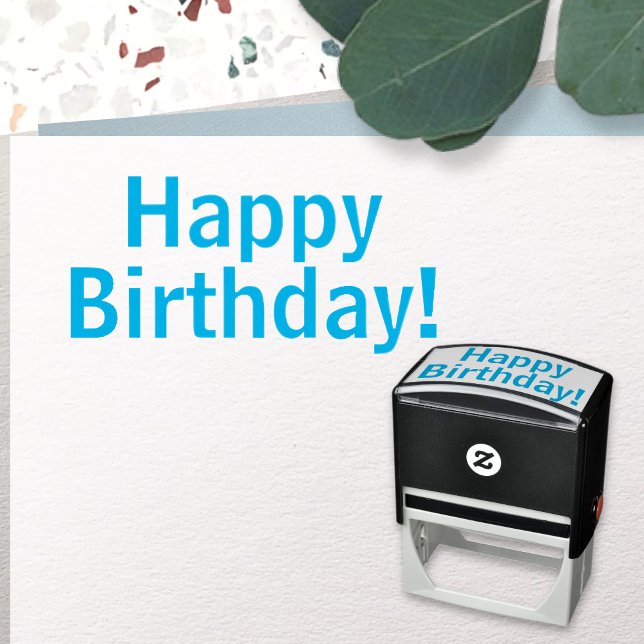 Happy birthday! self-inking stamp (Creator Uploaded)
