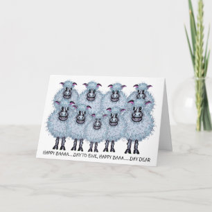 Happy birthday sheep singing card