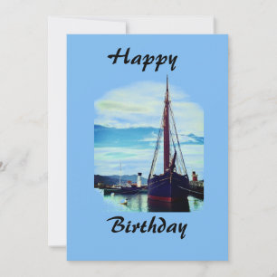 Happy Birthday Ship Card