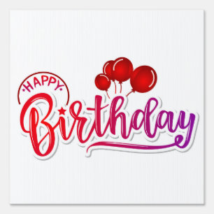 Happy Birthday Sign