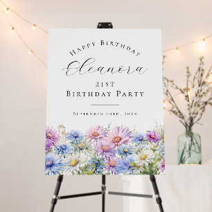 Happy Birthday Sign 25th September Birth Flower