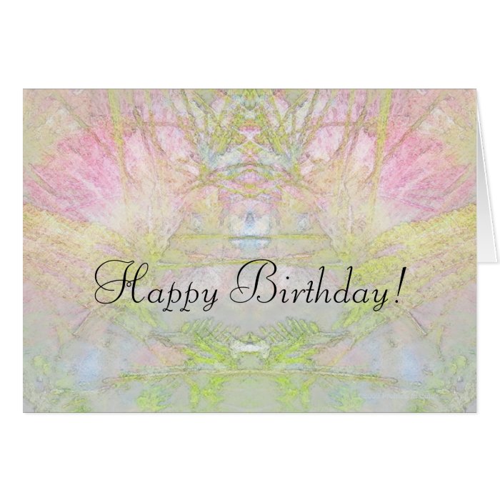 Happy Birthday Silk Tree Meditations Card