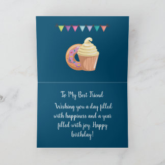 Happy Birthday Simple Card gift For Best Friend