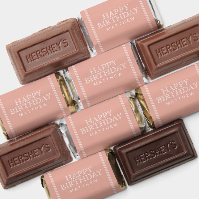 Happy Birthday Simple Modern Elegant Hershey's Miniatures (Assorted)