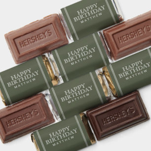 Happy Birthday Simple Modern Elegant Hershey's Miniatures