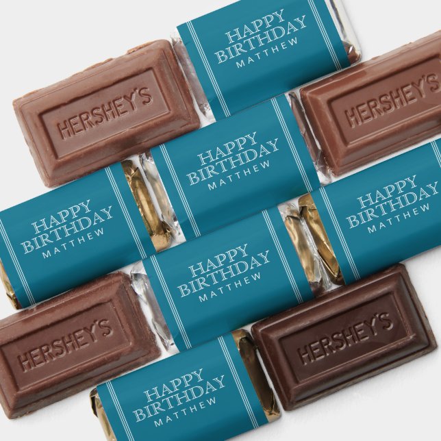 Happy Birthday Simple Modern Elegant Hershey's Miniatures (Assorted)