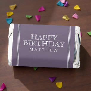Happy Birthday Simple Modern Elegant Hershey's Miniatures