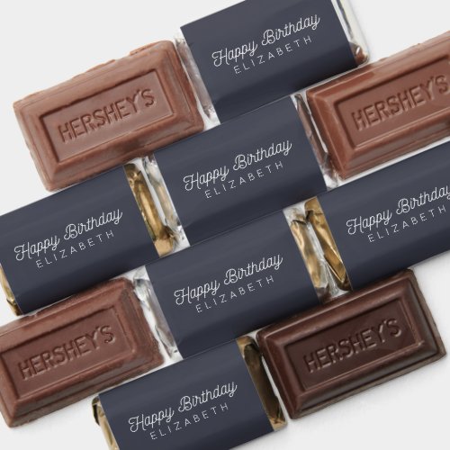 Happy Birthday Simple Modern Minimalist Chic Hersheys Miniatures