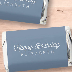 Happy Birthday Simple Modern Minimalist Chic Hershey's Miniatures