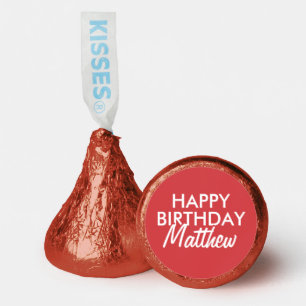 Happy Birthday Simple Modern Script Hershey®'s Kisses®