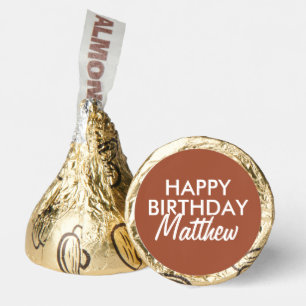 Happy Birthday Simple Modern Script Hershey®'s Kisses®