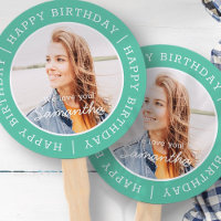 Happy Birthday Simple Preppy Modern Custom Photo