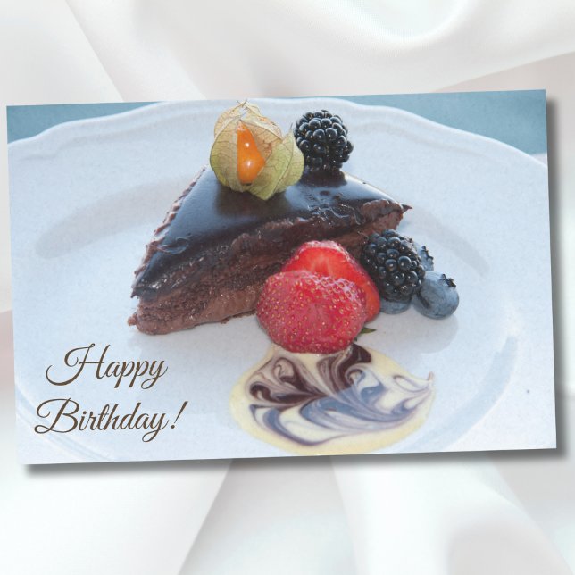 Happy Birthday Sinful Chocolate Cake Tissue Paper (Creator Uploaded)