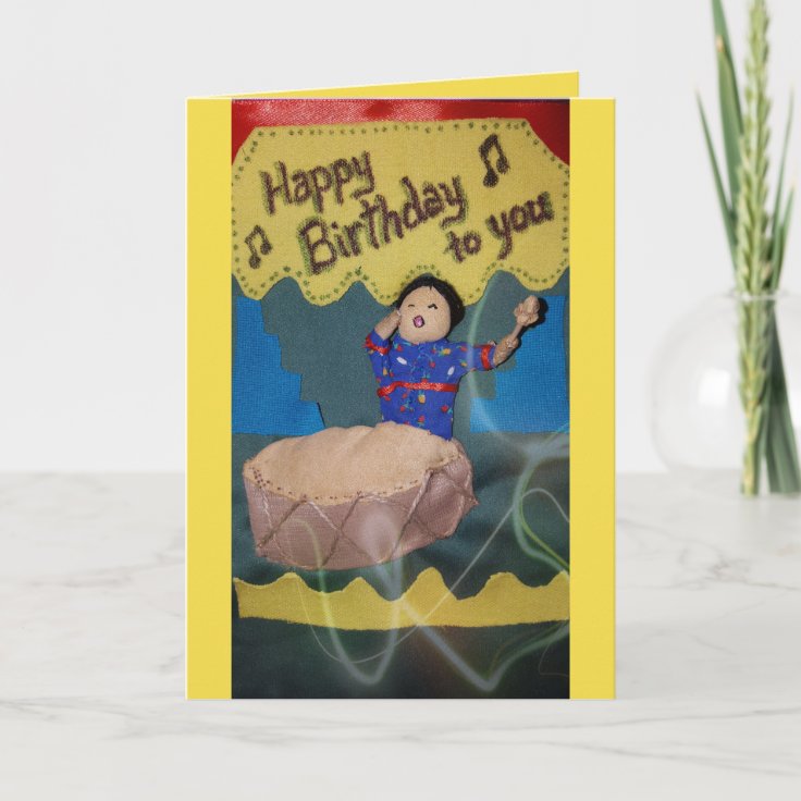 Happy Birthday Singer Card Zazzle