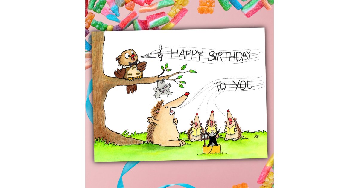 Happy Birthday Singers Postcard | Zazzle