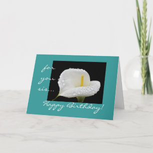 Happy birthday sis! card