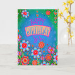 Happy Birthday Sis Pretty Floral Inspirivity Card<br><div class="desc">Celebrate your sister with this Fun Unique Floral card! The pretty colors and beautiful flower artwork will help make her birthday extra special. To see more of my daily inspirational artwork,  check out Inspirivity on Facebook or Instagram.</div>