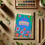 Happy Birthday Sis Pretty Floral Inspirivity Card<br><div class="desc">Celebrate your sister with this Fun Unique Floral card! The pretty colors and beautiful flower artwork will help make her birthday extra special. To see more of my daily inspirational artwork,  check out Inspirivity on Facebook or Instagram.</div>
