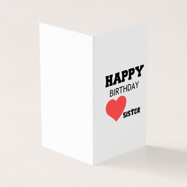 HAPPY BIRTHDAY SISTER (Outside)