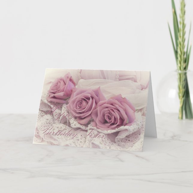 Happy Birthday Sister Card (Front)