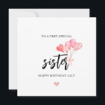 Happy Birthday Sister Card<br><div class="desc">Explore our Sisterly Love Celebration Set,  featuring a Personalized Sister Birthday Card,  thoughtful Sister Gift options,  a Special Sister Birthday Card,  and a vibrant Happy Birthday Sister Card. Express your love,  spread joy,  and celebrate the special moments with your sister on her birthday.</div>