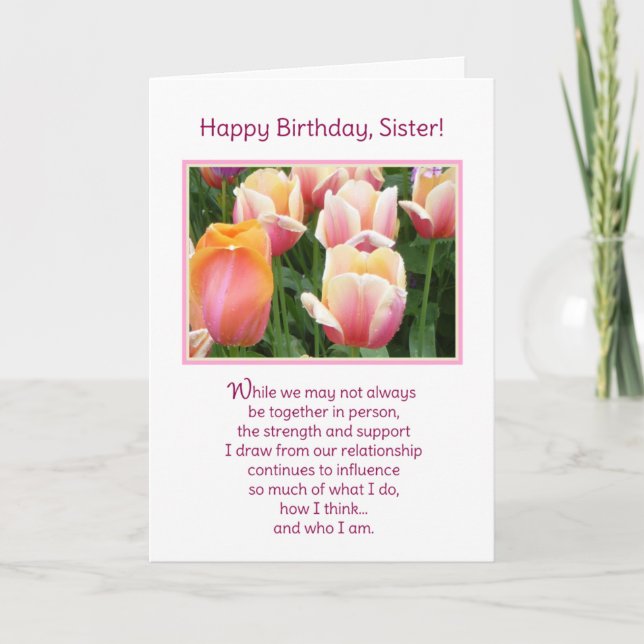 Happy Birthday, Sister! Card (Front)