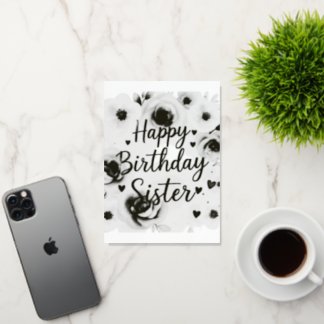 Happy birthday sister cards