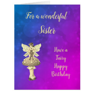 Happy Birthday Sister Fairy design