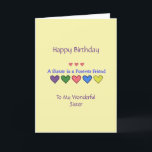 Happy Birthday Sister - GH Card<br><div class="desc">Christian Birthday Card for Sister!   Includes Bible verse Numbers 6:24-26 (NKJV) and text inside.</div>