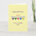 Happy Birthday Sister - GH Card<br><div class="desc">Christian Birthday Card for Sister!   Includes Bible verse Numbers 6:24-26 (NKJV) and text inside.</div>