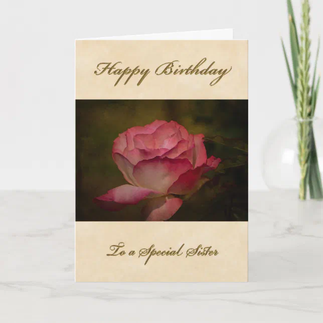 Hallmark Happy Birthday Sister Greeting Card – 5x7 With Envelope, Made In USA-1022608