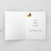 Happy Birthday Sister-in-Law Butterfly Garden Card (Inside)