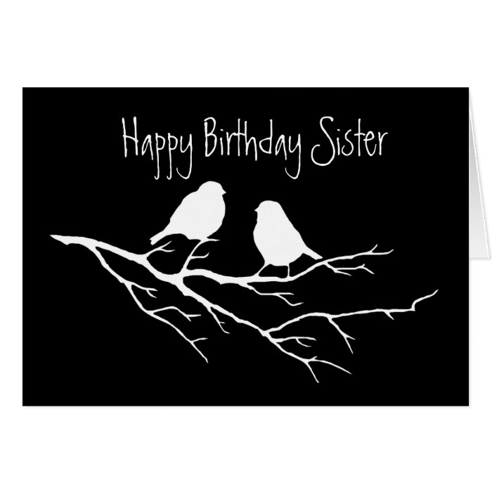 Happy Birthday Sister Special Friend, Two Birds Card