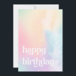 Happy Birthday Sky Aesthetic Star Vintage Card<br><div class="desc">Happy Birthday Sky Aesthetic Star Vintage Card</div>